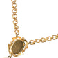 Dolce & Gabbana Gold Brass Chain Pearl Pendant Charm Necklace