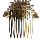 Dolce & Gabbana Gold Brass Crystal Heart Women Hair Comb