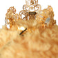 Dolce & Gabbana Brown Teddy Bear Gold Crystal Crown Hair Band Diadem