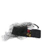 Dolce & Gabbana Black Strawberry Sicily Crystal Mesh Net Headband Diadem