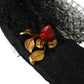 Dolce & Gabbana Black Strawberry Sicily Crystal Mesh Net Headband Diadem