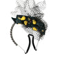 Dolce & Gabbana Black Lemons Sicily Purple Crystal Net Headband Diadem