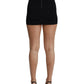 Dolce & Gabbana Black Mini Short Lace Stretch  Skirt