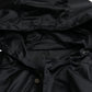 Dolce & Gabbana Black Hooded Long Windbreaker Jacket