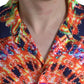 Dolce & Gabbana Multicolor Luminarie Silk Casual Shirt