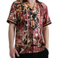 Dolce & Gabbana Multicolor Button Down Silk Shirt