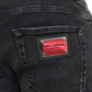 Dolce & Gabbana Gray Cotton Stretch Skinny Denim Logo Jeans