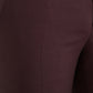 Dolce & Gabbana Maroon Wool Men Slim Fit Dress Pants