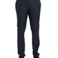 Dolce & Gabbana Blue Wool Men Skinny Dress Pants