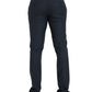 Dolce & Gabbana Blue Wool Men Skinny Dress Pants