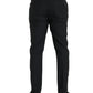 Dolce & Gabbana Black Wool Men Skinny Dress Pants