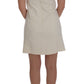 Dolce & Gabbana White Wool Stretch Brooch Shift Dress