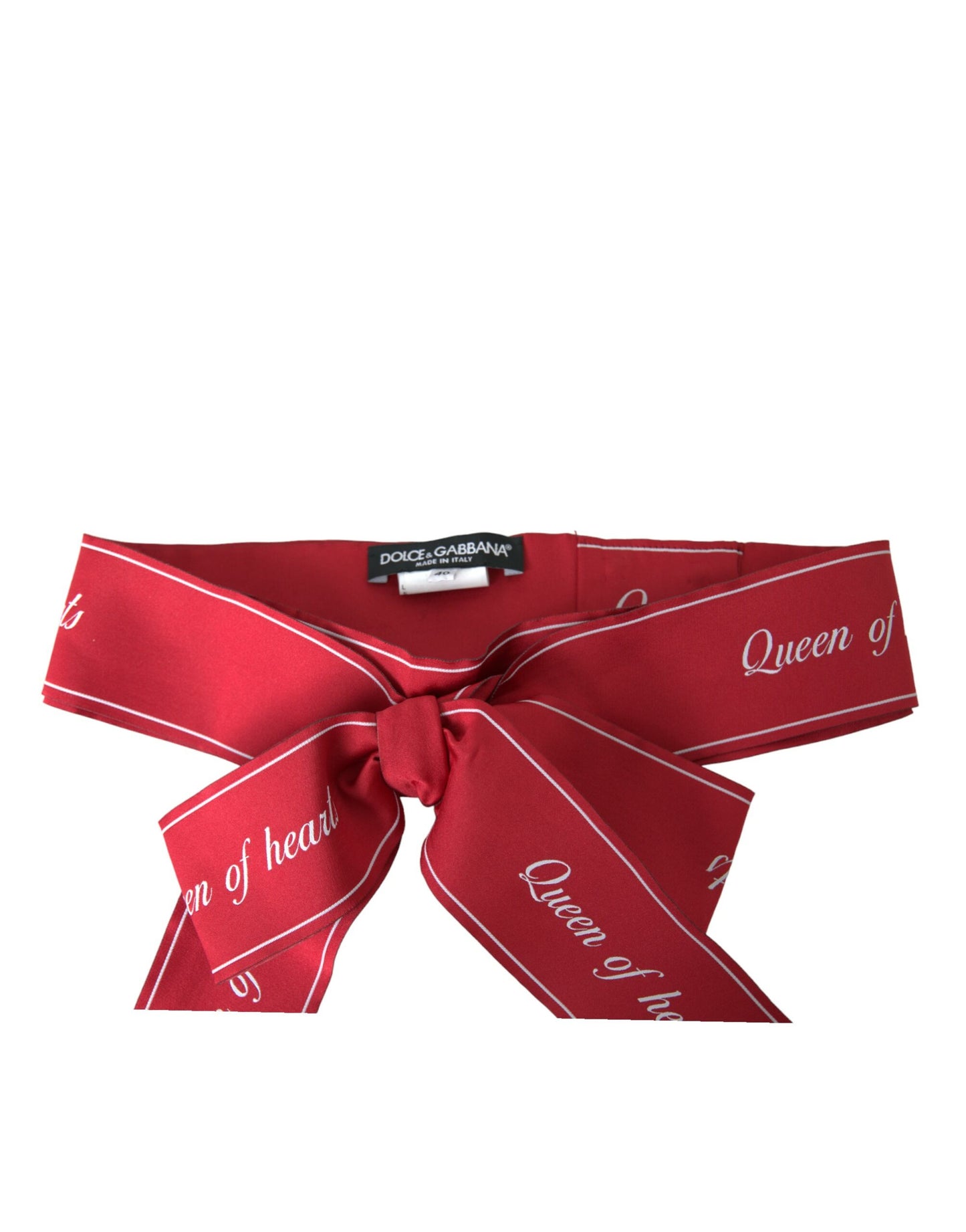 Dolce & Gabbana Red QUEEN OF HEARTS Belt