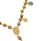 Dolce & Gabbana Gold Tone Chain Brass Beaded Statement Sicily Necklace