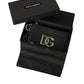 Dolce & Gabbana Black Calfskin Leather DG Logo Card Holder Wallet Men