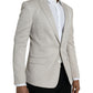 Dolce & Gabbana Beige MARTINI Single Breasted Coat Blazer