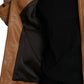 Dolce & Gabbana Brown Lamb Leather Full Zip Blouson Jacket