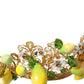 Dolce & Gabbana Gold Tone Brass Crystal Sicily Lemon Head Crown Tiara