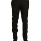 Dolce & Gabbana Dark Brown Wool Slim Fit Formal Pants