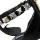 Dolce & Gabbana Black Crystals Sandals Ankle Strap Shoes