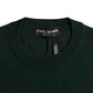 Dolce & Gabbana Dark Green Crown Crew Neck Pullover Sweater