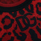 Dolce & Gabbana Red Leopard Wool Crew Neck Pullover Sweater