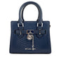 Michael Kors Hamilton XS Navy Snake Satchel Crossbody Bag Purse