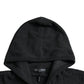 Dolce & Gabbana Dark Gray Cashmere Hooded Pullover Sweater