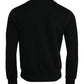 Dolce & Gabbana Black Cotton Long Sleeves Sweatshirt Sweater