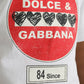 Dolce & Gabbana White Amor Heart Cotton Crewneck Short Sleeve T-shirt