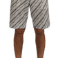 Dolce & Gabbana White Black Striped Casual Shorts