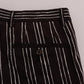 Dolce & Gabbana Bordeaux White Striped Hemp Casual Shorts