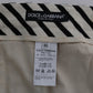 Dolce & Gabbana White Black Striped Hemp Casual Shorts