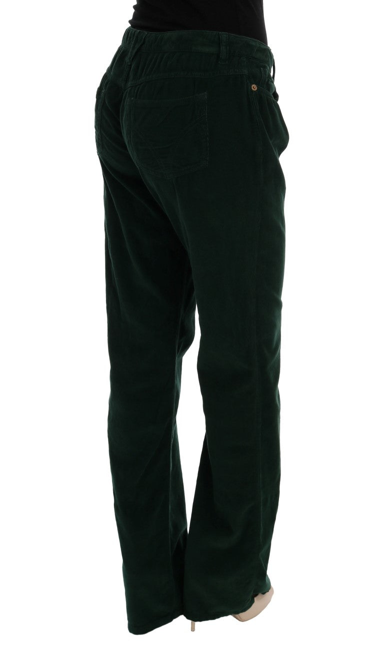 Dolce & Gabbana Green Corduroys Jeans