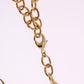 Dolce & Gabbana Gold Brass Handpainted Crystal Floral Necklace