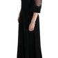 Dolce & Gabbana Black Stretch Shift Maxi Dress