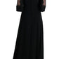 Dolce & Gabbana Black Stretch Shift Maxi Dress