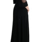 Dolce & Gabbana Black Stretch Shift Maxi Dress