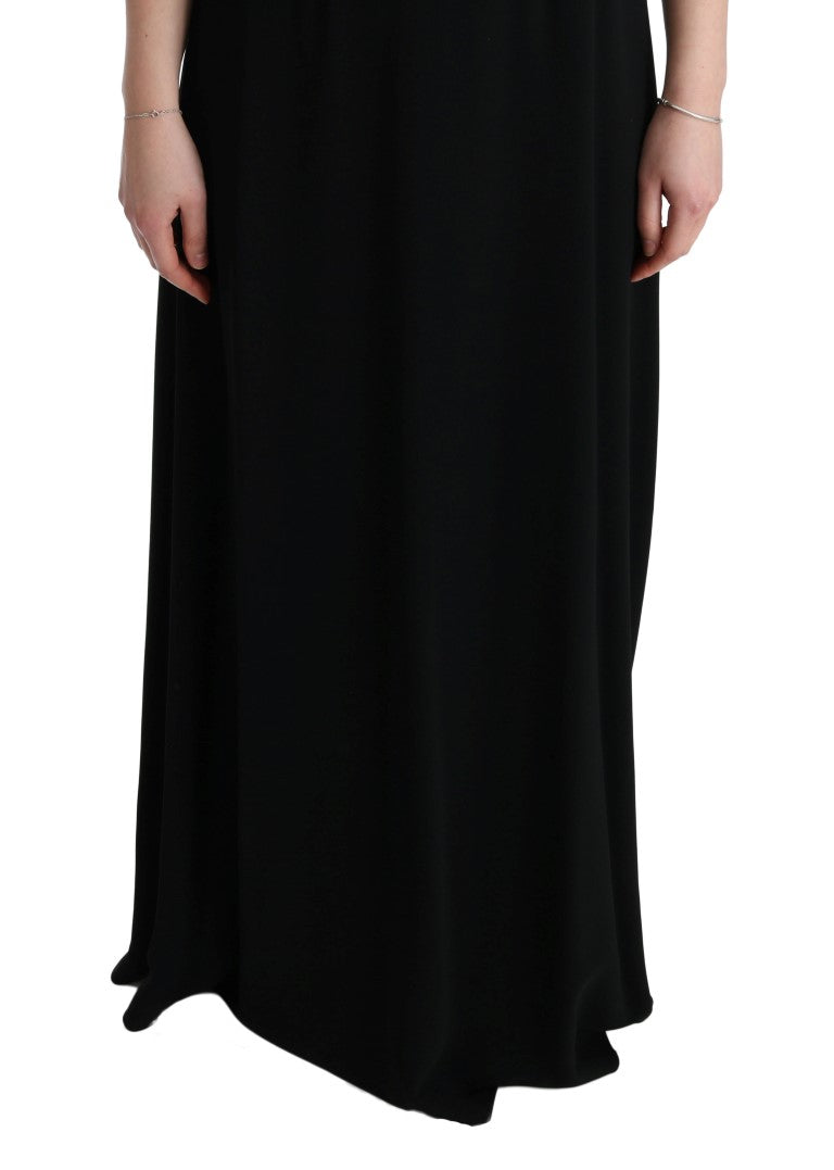 Dolce & Gabbana Black Stretch Shift Maxi Dress