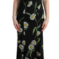 Dolce & Gabbana Sunflower Silk Stretch Sheath Dress