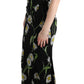 Dolce & Gabbana Sunflower Silk Stretch Sheath Dress