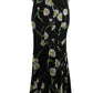 Dolce & Gabbana Sunflower Silk Stretch Sheath Dress