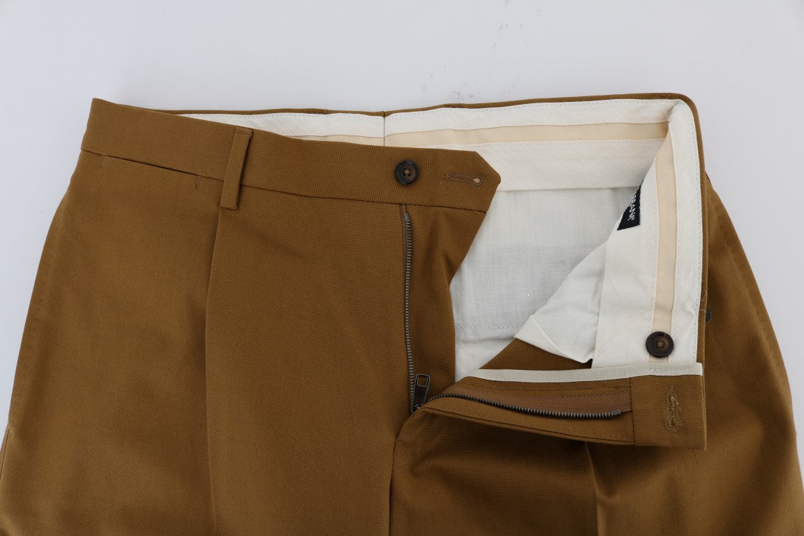 Dolce & Gabbana Brown Stretch Cotton Pants