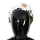 Dolce & Gabbana Yellow White Sunflower Crystal Headband