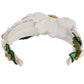 Dolce & Gabbana Yellow White Sunflower Crystal Headband