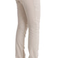 Ermanno Scervino White Slim Fit Casual Jeans