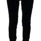 Ermanno Scervino Black Velvet Slim Fit Pants