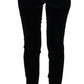 Ermanno Scervino Black Velvet Slim Fit Pants