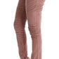 Ermanno Scervino Pink Velvet Cropped Casual Pants