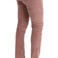 Ermanno Scervino Pink Velvet Cropped Casual Pants